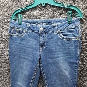 Paisley Sky Jeans Women 10 Blue Skinny Stretch Mid Rise Ladies Denim Pants